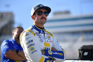 Hendrick Motorsports' Chase Elliott during qualifying for the South Point 400 at Las Vegas Motor Speedway - Source: Imagn